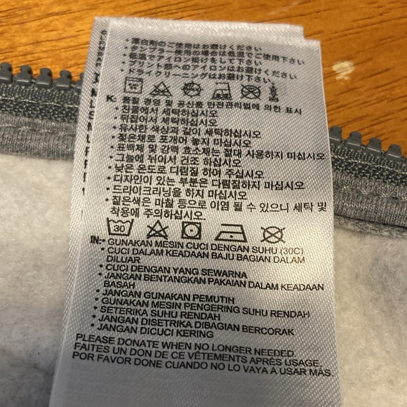 Nike Kids Size Newborn Grey Hooded Have a Nike Day Zip Up Coveralls Streetwear - Picture 9 of 9